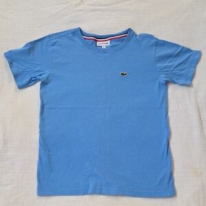 Lacoste Kids Sky Blue Short Sleeve Tee Size 8